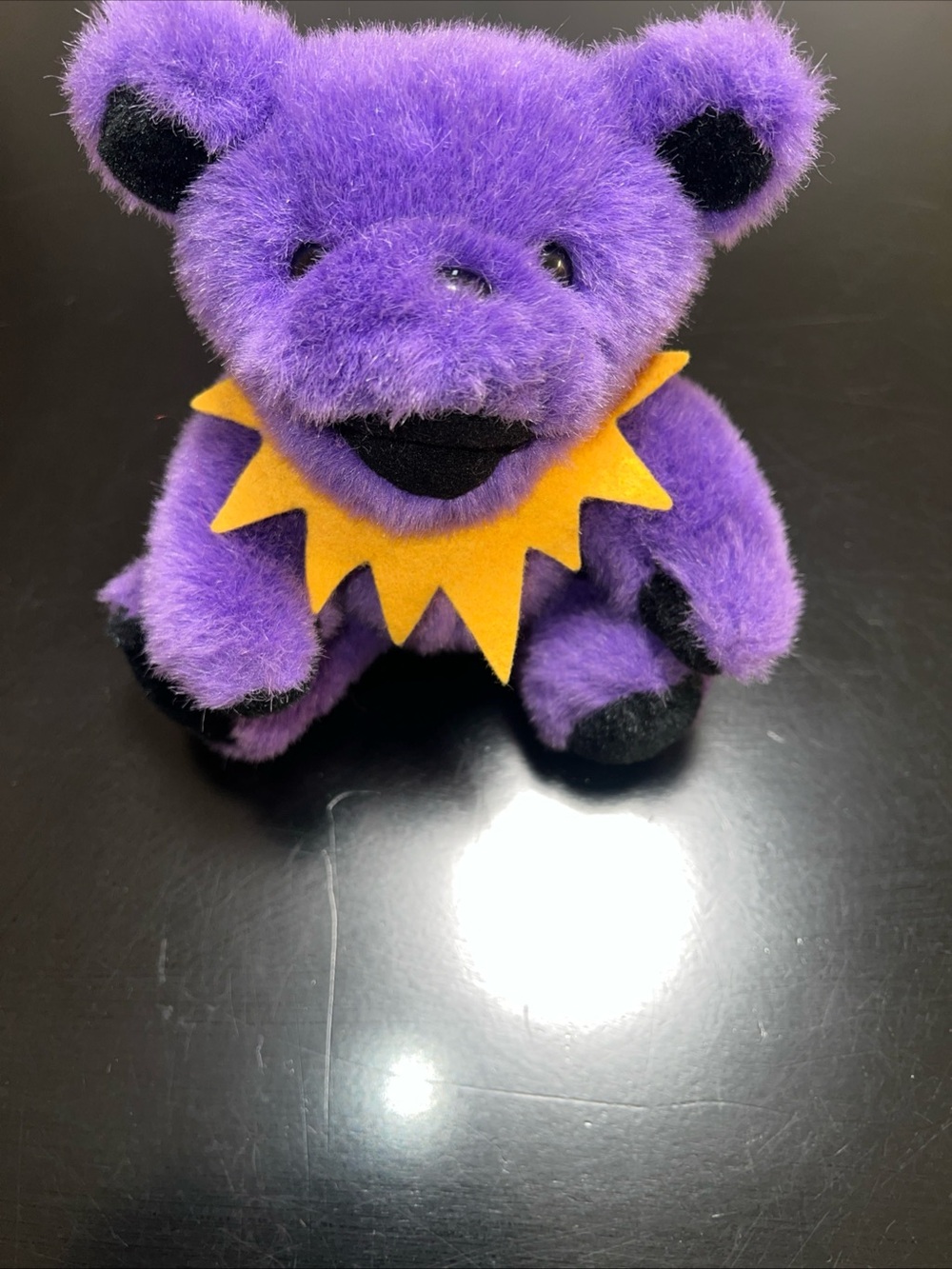 Vintage Grateful Dead Bear Plush Purple Jointed Liquid Blue Steven Smith 90s 10”